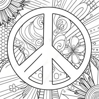 Peace Sign Coloring Page 941-751