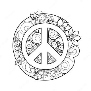 Peace Sign Coloring Page 941-752