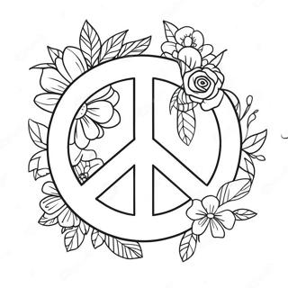 Peace Sign Coloring Pages