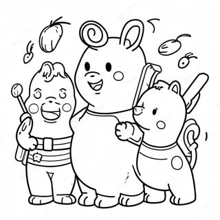 Arthur And Friends Adventure Coloring Page 9447-7715