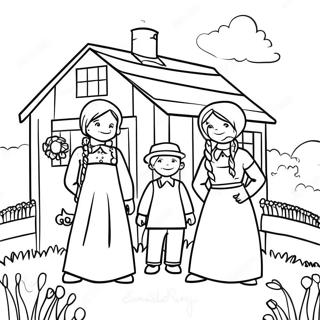 Little House On The Prairie Coloring Pages