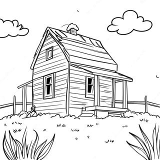 Little House On The Prairie Farm Life Coloring Page 9457-7721