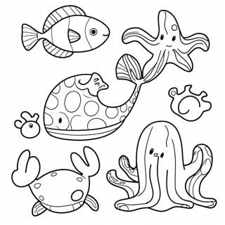 Sea Animal Coloring Page 9466-7726