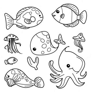 Sea Animal Coloring Page 9466-7727