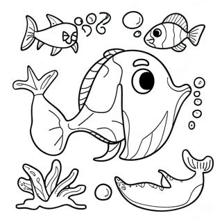 Sea Animal Coloring Page 9466-7728