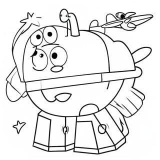 Super Wings Coloring Page 9486-7743