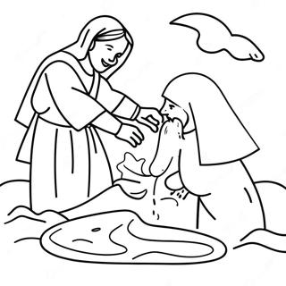 Baptism Coloring Page 9506-7760