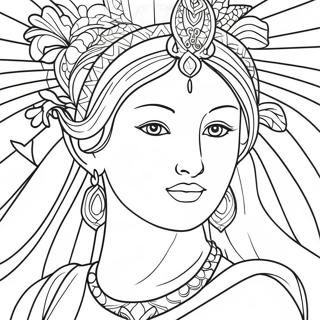 Goddess Coloring Page 9526-7773