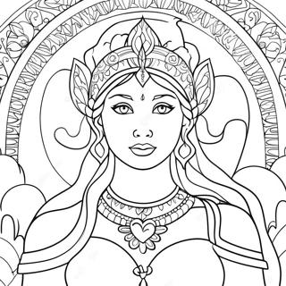 Goddess Coloring Page 9526-7774