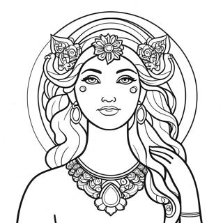 Goddess Coloring Page 9526-7775