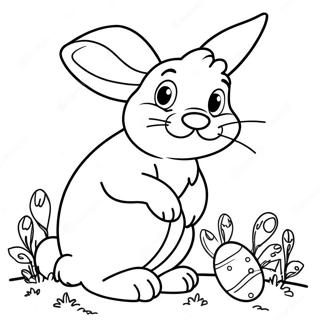 Full Size Easter Bunny Coloring Page 9536-7778