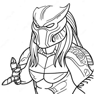 Predator Coloring Page 9546-7789