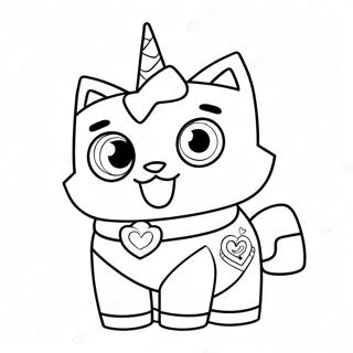 Unikitty Coloring Page 9556-7799