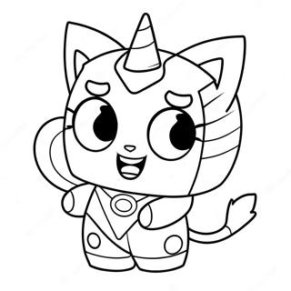 Unikitty Coloring Page 9556-7800