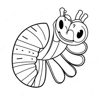 Colorful Very Hungry Caterpillar Coloring Page 9567-7812