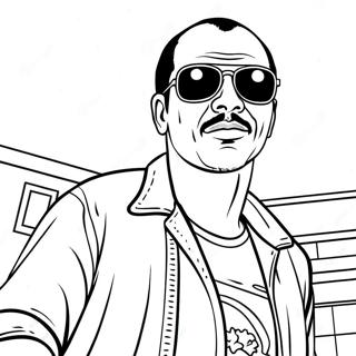 Gta Character In Action Coloring Page 9577-7818