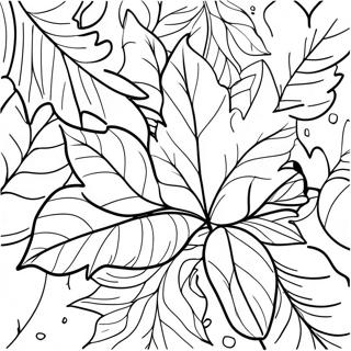 Autumn Leaves Coloring Page 9587-7824