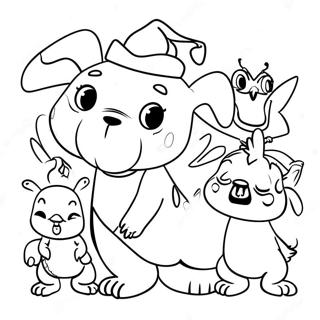 Booba With Friends Coloring Page 9597-7833