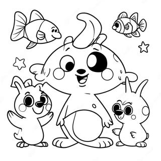 Booba With Friends Coloring Page 9597-7834