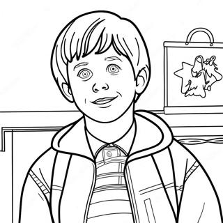 Kevin Mccallister In The House Coloring Page 9607-7838