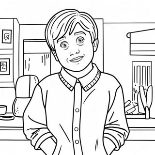 Kevin Mccallister In The House Coloring Page 9607-7839