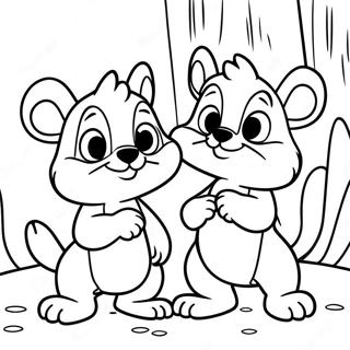 Chip And Dale Adventurous Coloring Page 9617-7850