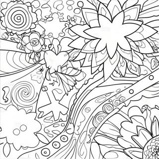 Colorful Galaxy Scene Coloring Page 962-761