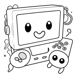 90s Retro Video Games Coloring Page 9637-7863