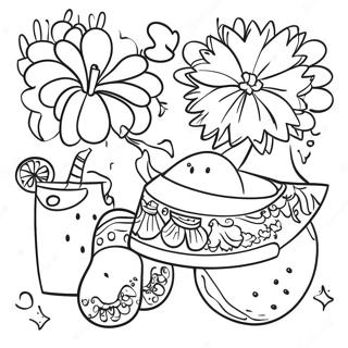 Fiesta Coloring Pages