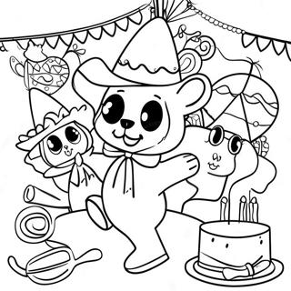 Fiesta Celebration Coloring Page 9646-7874