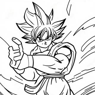 Goku Ultra Instinct Coloring Pages