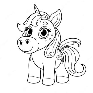 Unicorn Puppy Coloring Page 9726-7934