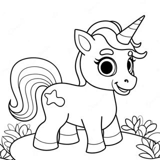 Unicorn Puppy Coloring Page 9726-7935