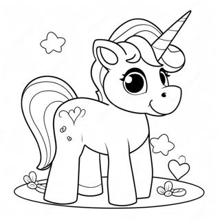 Unicorn Puppy Coloring Page 9726-7936