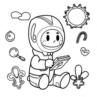 Testing Coloring Page For Kids 9756-7953