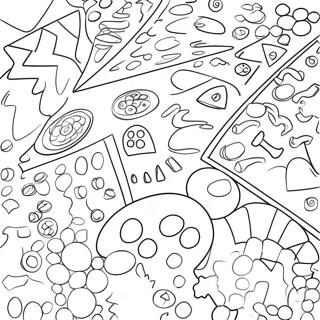 Colorful Math Shapes Coloring Page 9777-7981