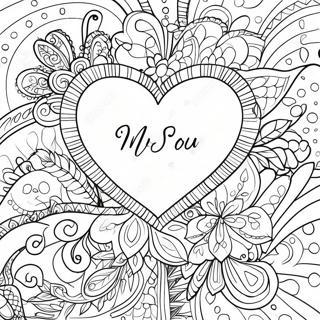 Heartfelt We Miss You Coloring Page 9787-7988