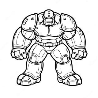 Hulk Buster Coloring Page 9806-8001