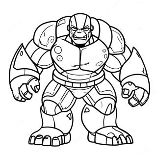 Hulk Buster Coloring Page 9806-8003