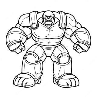 Hulk Buster In Action Coloring Page 9807-7998