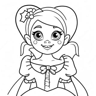 Draculaura In Spooky Costume Coloring Page 9827-8029