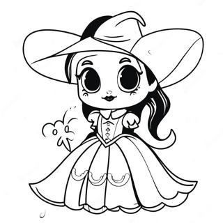 Draculaura In Spooky Costume Coloring Page 9827-8030