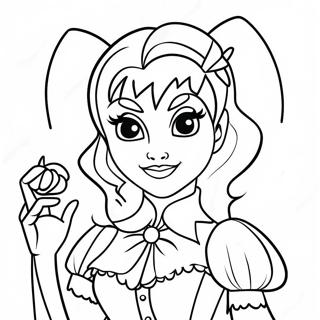 Draculaura In Spooky Costume Coloring Page 9827-8032