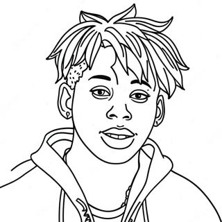 Juice Wrld Coloring Page 9866-8051