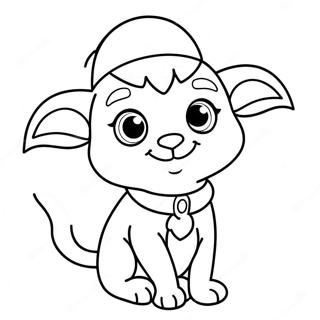 Elf Pets Coloring Page 9876-8055