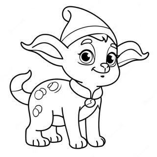 Elf Pets Coloring Page 9876-8056