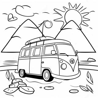 Summer Vacation Adventure Coloring Page 9897-8076