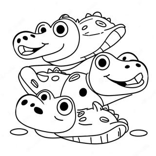 Crocs Coloring Page 9906-8079