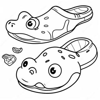 Crocs Coloring Page 9906-8080