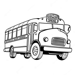 School Bus Coloring Page 9916-8086